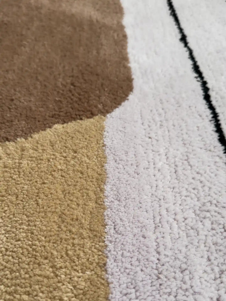 Schurwolle-Teppich Triple-Desert in Naturtönen von mija LIVING