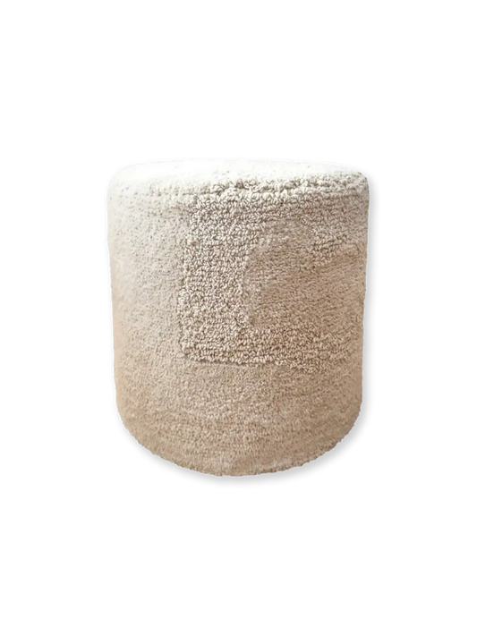 mija LIVING Pouf aus Schurwolle