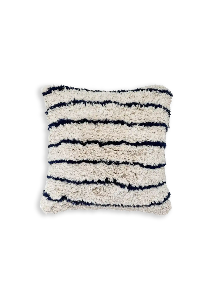 mija LIVNG Dekokissen blue Stripes in 40x40 cm