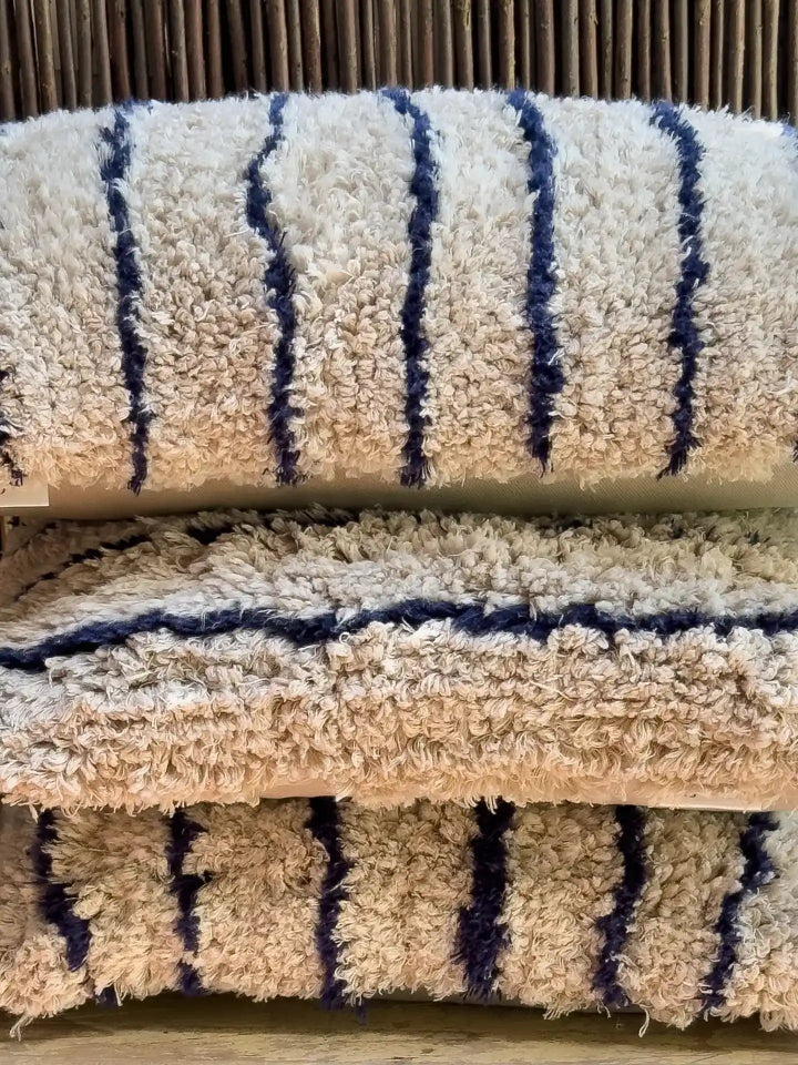 mija LIVING Kissen Kollektion blue Stripes