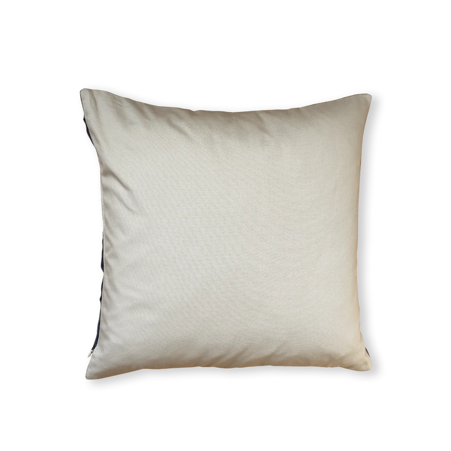 Rückseite Dekokissen aus kbA-Baumwolle beige