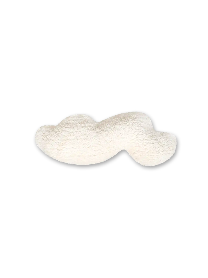 mija Living Plüsch Wolkenkissen Bio Baumwolle naturfarben