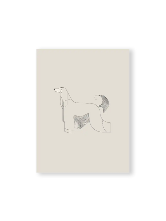 bild kunstdruck illustration windhund fineline