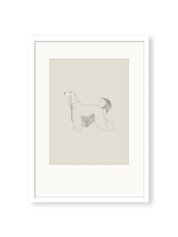 mija living illustration grafik windhund