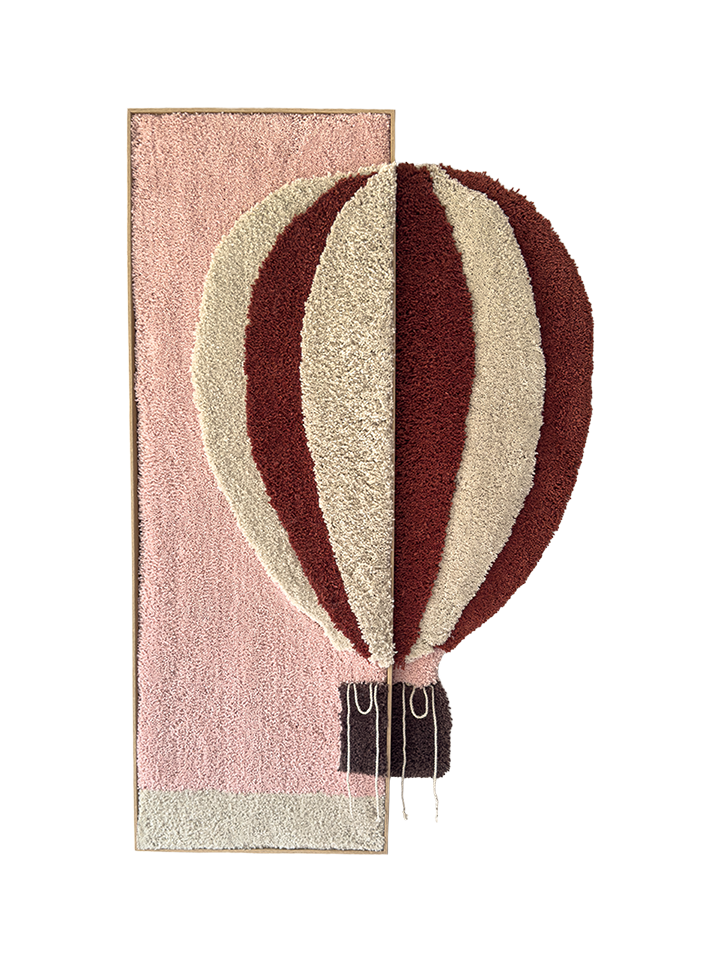 Mija LIVING Wandteppich Ballon handgemacht, in verschiedenen Höhen aus Wolle