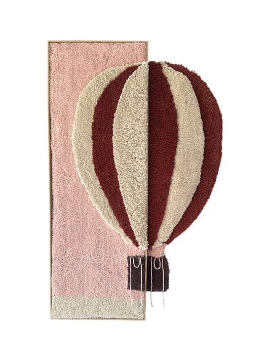 Mija LIVING Wandteppich Ballon handgemacht, in verschiedenen Höhen aus Wolle