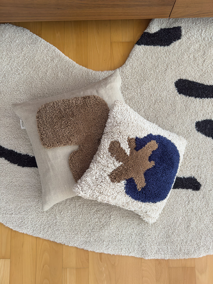 mija Living Teppich Bean in schlichtem modernen Design