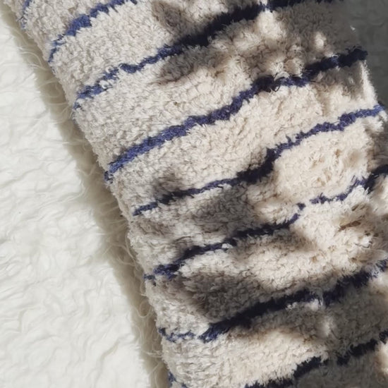 mija LIVING Kissen Serie blue Stripes