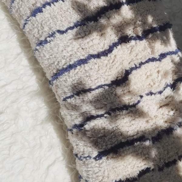 mija LIVING Kissen Serie blue Stripes